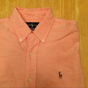 ORANGE Ralph Lauren Polo Oxford Button Down Shirt
